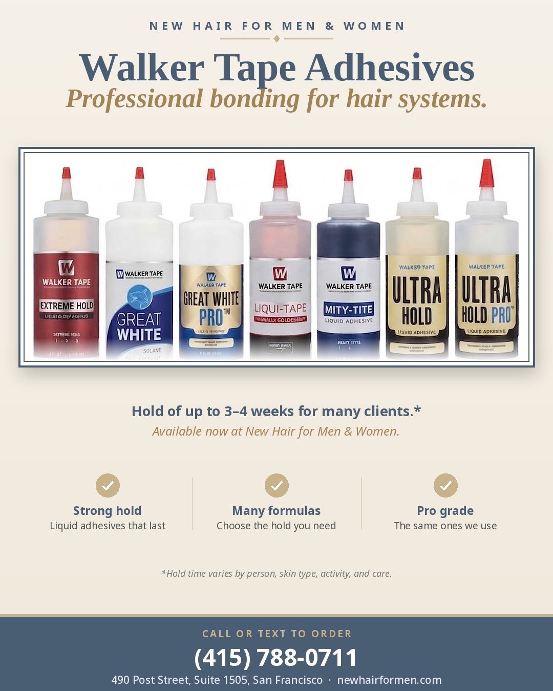 Walker Tape Hair System Adhesive